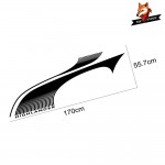 Auto Door Side Stickers Vinyl Decals Sports Auto Body Decoration Car Stickers And Decals Accessories For Toyota Highlander